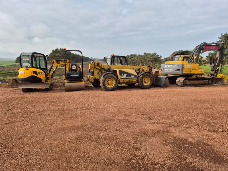 C.ROY machines lined up in the yard